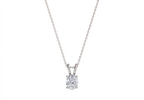 Liviana Oval Shape Pendant in 18K white gold, set with a LOYA diamond