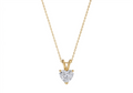Liviana Heart Shape Pendant in 18K yellow gold, set with a LOYA diamond