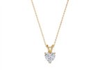 Liviana Heart Shape Pendant in 18K yellow gold, set with a LOYA diamond