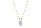 Liviana Oval Shape Pendant in 18K yellow gold, set with a LOYA diamond