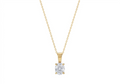 Serena Oval Shape Pendant in 18K yellow gold, set with a LOYA diamond